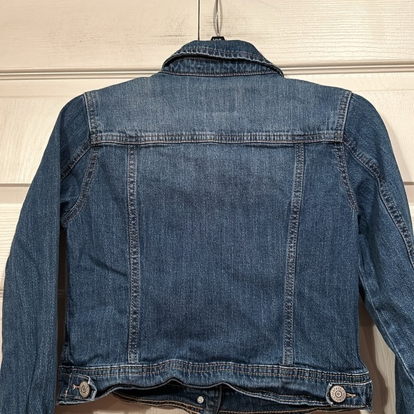 Cherokee Girls L(10-12). Denim Jean Jacket with Gold Sequin Yokes. - Picture 4 of 5